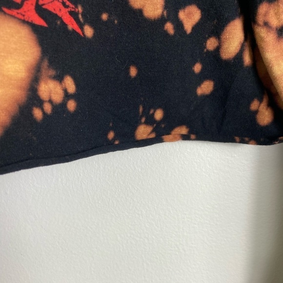 Fashion Nova Bleached Long Sleeves Hooded Cropped Top - Picture 5 of 6